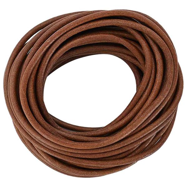vidaXL Corde en Cuir Marron Clair &Oslash;5 mm x 50 m Cuir