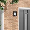 vidaXL Applique Murale Ext&eacute;rieure Noir 23.5 x 9 x 26 cm