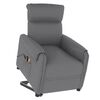 vidaXL Fauteuil de massage Gris Similicuir