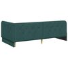 vidaXL Cadre de lit d'angle Vert fonc&eacute; 90 x 190 cm tissu