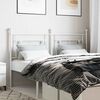vidaXL T&ecirc;te de lit de remplacement m&eacute;tal blanc 160 cm