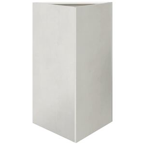vidaXL Jardini&egrave;re triangulaire 50x43x75 cm acier inoxydable