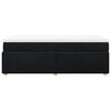 vidaXL Sommier &agrave; lattes de lit avec matelas Noir 90x190 cm Tissu