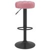 vidaXL Tabourets de bar lot de 2 rose velours