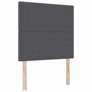 vidaXL T&ecirc;te de lit avec t&ecirc;te de lit Gris fonc&eacute; 80 cm Cuir synth&eacute;tique