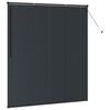 vidaXL Store de Fen&ecirc;tre avec des rideaux Noir Aluminium