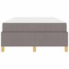 vidaXL Cadre de lit avec matelas Taupe 120 x 190 cm tissu