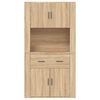 vidaXL Buffet haut Ch&ecirc;ne sonoma Bois d'ing&eacute;nierie