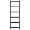 vidaXL Biblioth&egrave;que 6 niveaux noir 60x30x188 cm bois d'ing&eacute;nierie