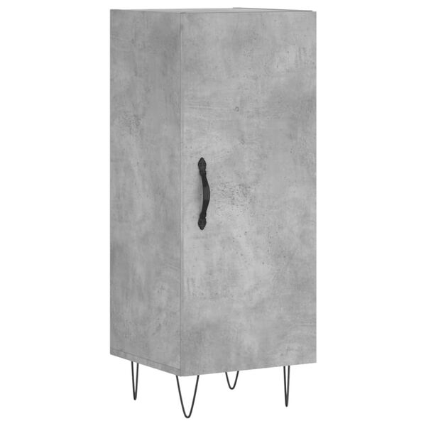 vidaXL Buffet Gris b&eacute;ton 34,5x34x90 cm Bois d'ing&eacute;nierie