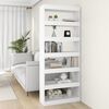 vidaXL Biblioth&egrave;que/S&eacute;parateur de pi&egrave;ce blanc bois d'ing&eacute;nierie