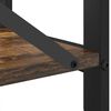 vidaXL &Eacute;tag&egrave;re Ch&ecirc;ne fum&eacute; 40 x 30 x 50 cm Bois d'ing&eacute;nierie