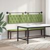 vidaXL T&ecirc;te de lit suspendue Vert clair 210 x 55 x 7 cm Velours