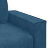 vidaXL Ensemble de canap&eacute;s 3 pcs avec coussins Bleu Velours