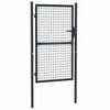 vidaXL Portail de jardin grillag&eacute; en acier galvanis&eacute; gris 100 x 150 cm