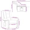 vidaXL Fauteuil inclinable Cr&egrave;me Tissu