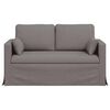 vidaXL Canap&eacute; 120cm Taupe M&eacute;tал