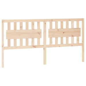 vidaXL T&ecirc;te de lit 185,5x4x100 cm Bois massif de pin