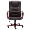 vidaXL Chaise de bureau Marron Cuir v&eacute;ritable
