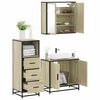 vidaXL Ensemble de meubles de salle de bain 3 pcs ch&ecirc;ne sonoma