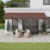vidaXL Auvent r&eacute;tractable automatique avec LED marron 600x350 cm