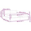 VidaXL Cadre de lit ottoman avec matelas cr&egrave;me 200x200 cm tissu