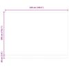 vidaXL Toile de rechange pour auvent Noir 430 x 295 cm Polyester