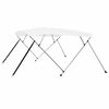 vidaXL Auvent bimini &agrave; 4 arceaux Blanc 243x180x137 cm