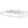 vidaXL Cadre de lit sans matelas gris bois massif