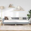 vidaXL Cadre de lit d'angle Gris clair 90 x 200 cm tissu