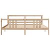 vidaXL Cadre de lit avec t&ecirc;te de lit sans matelas 200x200 cm
