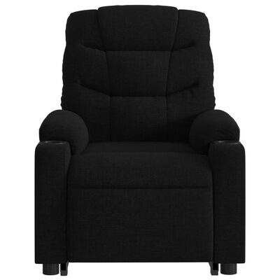 vidaXL Fauteuil inclinable de massage électrique Noir Tissu