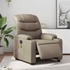 vidaXL Fauteuil de massage inclinable &eacute;lectrique cappuccino similicuir