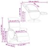 vidaXL Fauteuil inclinable de massage repose-pieds noir similicuir