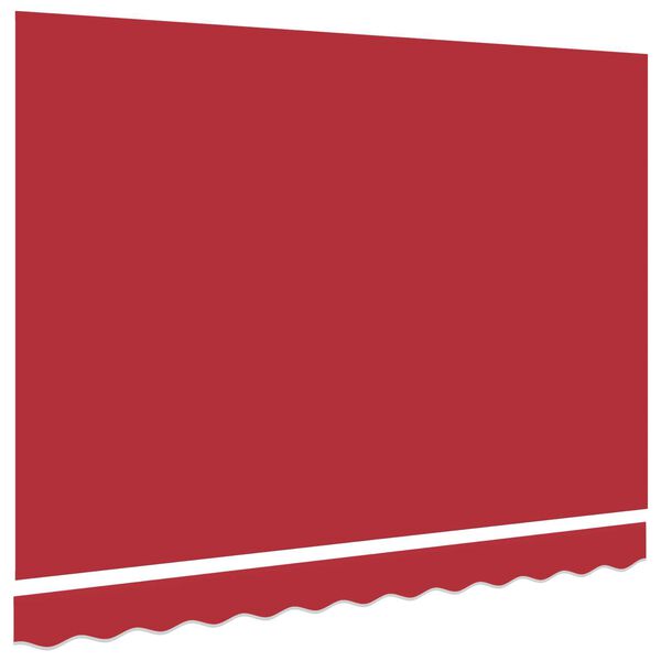 vidaXL Toile de rechange pour auvent Rouge 330 x 245 cm Polyester