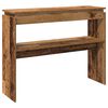 vidaXL Table console vieux bois 102x30x80 cm bois d'ing&eacute;nierie