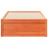 vidaXL Cadre de lit sans matelas cire marron 90x190 cm bois pin massif