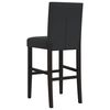 vidaXL Chaises de bar lot de 2 bois massif d'h&eacute;v&eacute;a et similicuir