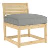 vidaXL Coussin pour assise de palette Taupe 80 x 80 x 12 cm