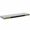vidaXL &Eacute;tag&egrave;res murales flottantes 2 pcs gris b&eacute;ton 80x23,5x3,8 cm MDF