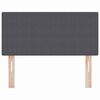 vidaXL T&ecirc;te de lit LED avec t&ecirc;te de lit Gris fonc&eacute; 80 cm Polyester