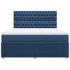 vidaXL Sommier &agrave; lattes de lit avec matelas Bleu 180x200 cm Tissu