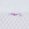 vidaXL Surmatelas Blanc 70 x 200 cm Tissu Jacquard