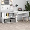 vidaXL Bureau d'angle Blanc 200x50x76 cm Bois d'ing&eacute;nierie
