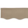 vidaXL Toile de rechange pour auvent Beige 380 x 195 cm Polyester