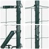 vidaXL Cl&ocirc;ture avec poteau Vert 1,4 x 10 m Acier et PVC