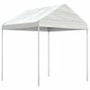 vidaXL Belv&eacute;d&egrave;re avec toit blanc 20,07x2,28x2,69 m poly&eacute;thyl&egrave;ne