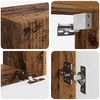 vidaXL Ensemble de meuble TV mural 4 pcs Bois ancien Bois d'ing&eacute;nierie