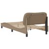vidaXL Cadre de lit avec LED sans matelas Hvar cappuccino 90x200 cm