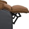 vidaXL Fauteuil de massage Taupe Similicuir et tissu